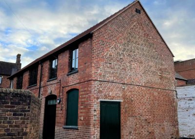 Phase One of re-roofing and structural repairs at Tanners Wines High Street Store, Bridgnorth.