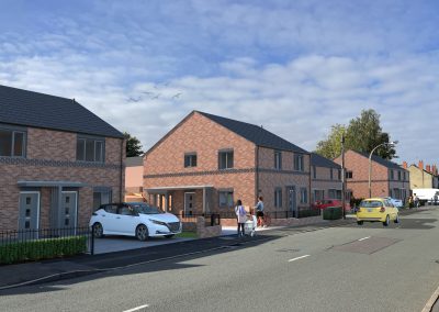 Artists impression of Crosswells Road housing development